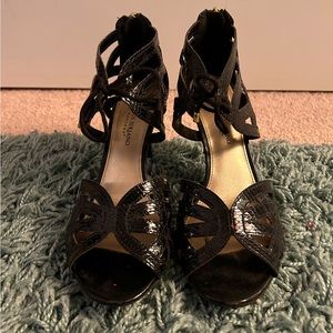 christian siriano black high heels size 8